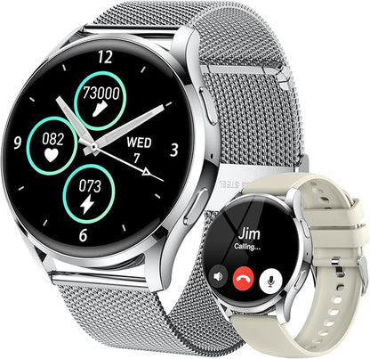 Smart Watch for Men Women Fitness: Waterproof Make/Answer Call Smart Watches by Unknown