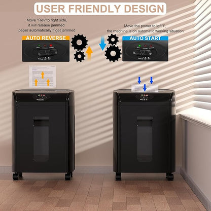 Paper Shredder, 16-Sheet Cross Cut - Image 7