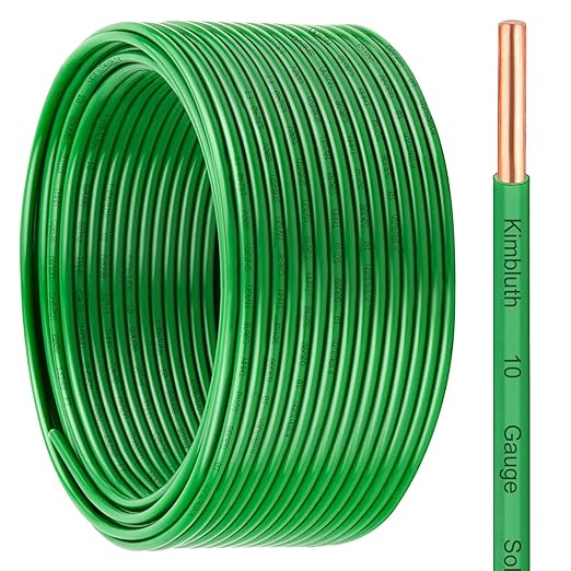 THHN Wire 10 Gauge 100 FT OFC Electrical Wire, 10 AWG Solid Copper Wire Rated by SimpleandPractical