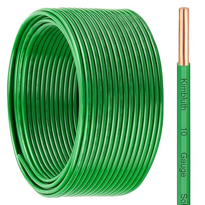 THHN Wire 10 Gauge 100 FT OFC Electrical Wire, 10 AWG Solid Copper Wire Rated by SimpleandPractical