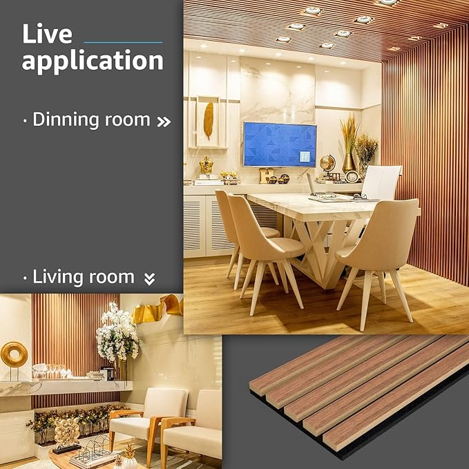 Art3d 6-Piece Wood Slat Acoustic Panels - Image 5