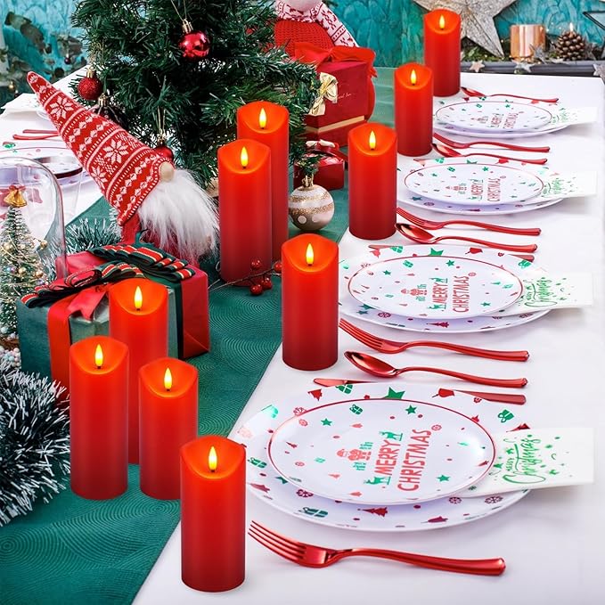 24 Pack Christmas Decoration Flickering Flameless Candles, LED Candles Battery - Image 6