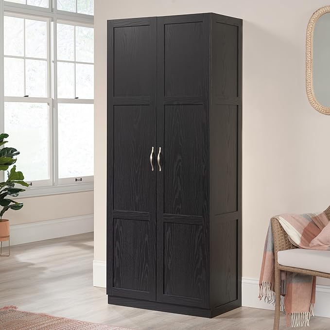 Sauder Tall Storage Cabinet, 4 Adjustable Shelves - Image 2