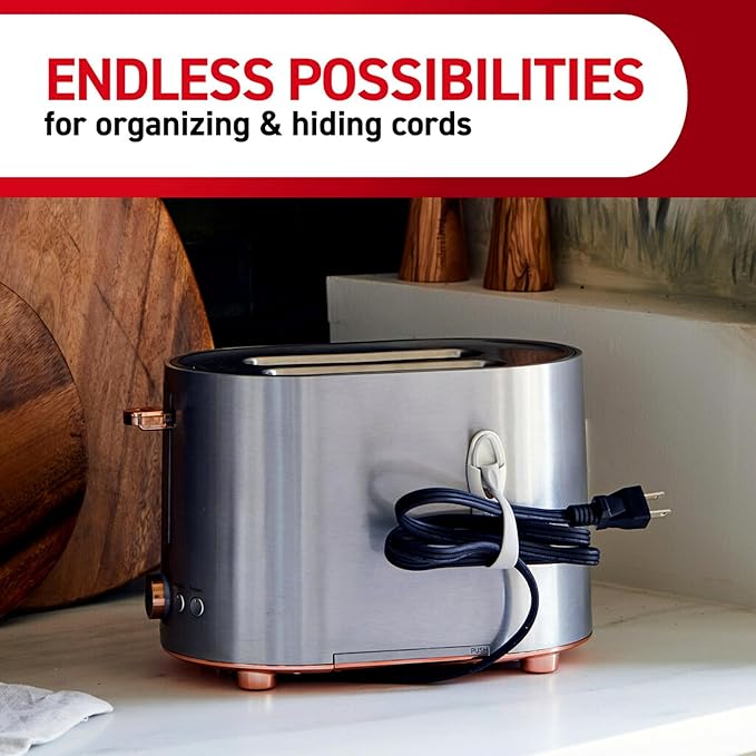 Command Cord Bundlers, Damage-Free Hanging Cord Organizer, No Tools Cord Bundler - Image 7