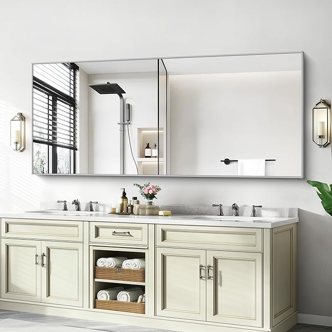 36x72inch Bathroom Mirror, Large Rectangular Wall Mirrors - Image 6