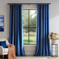 FMFUNCTEX Velvet Blackout Curtains Navy Blue Thermal Insulated Curtains by Fmfunctex