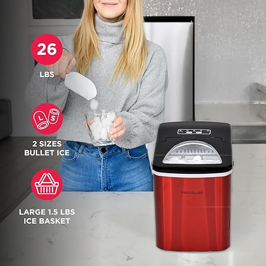 Frigidaire Counter top Portable, 26 lb per Day Nugget Ice Maker Machine - Image 3