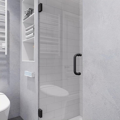 ANZZI 70" x 24" Frameless Shower Door in Gun Metal Black, Passion Water - Image 5