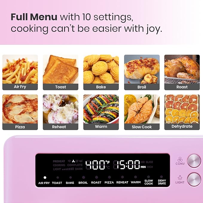 VAL CUCINA Retro Style Infrared Heating Air Fryer Toaster Oven, Extra Large - Image 2