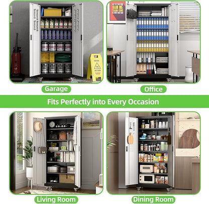 71" H×34" W×18" D Garage Storage Cabinet - Image 9
