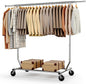 HOKEEPER Clothes Rack with Lockable Wheels Height Adjustable Clothing Rack by HOKEEPER
