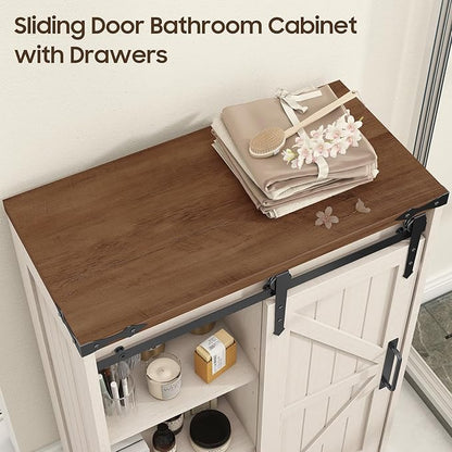 Farmhouse Bathroom Storage Cabinet, Bathroom Cabinet - Image 4