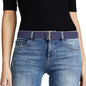 JASGOOD Women No Show Stretch Belt Elastic Web Strap Belt by JASGOOD