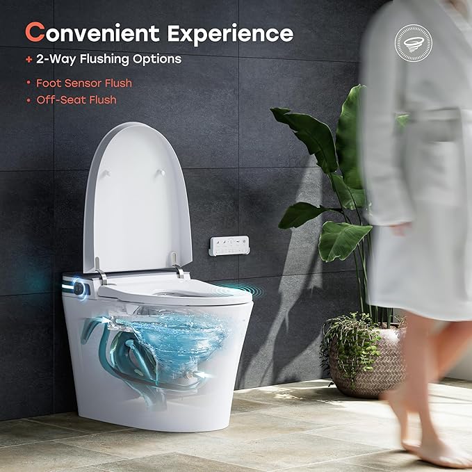 HOROW Bidet Toilet 10" Rough-in, Smart Toilet - Image 7