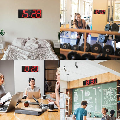 CHKOSDA LED Large Digital Wall Clock, Oversize Wall Clock - Image 7