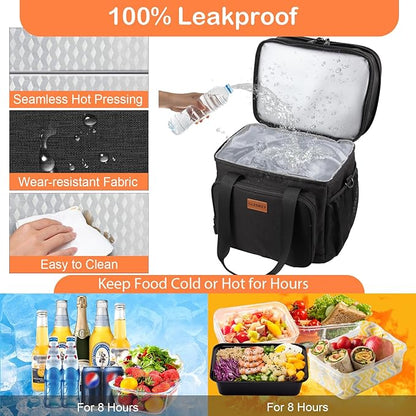 Expandable XLarge Lunch Box, Insulated Heavy Duty Lunch Bag Waterproof - Image 5