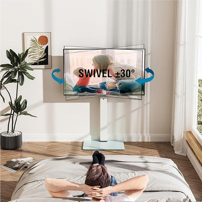 FITUEYES Swivel Floor TV Stand - Image 2