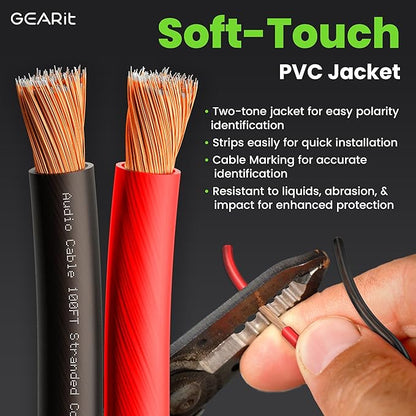 GEARit Pro Series 16AWG Speaker Wire, 16 Gauge Speaker Wire Cable Great Use - Image 2