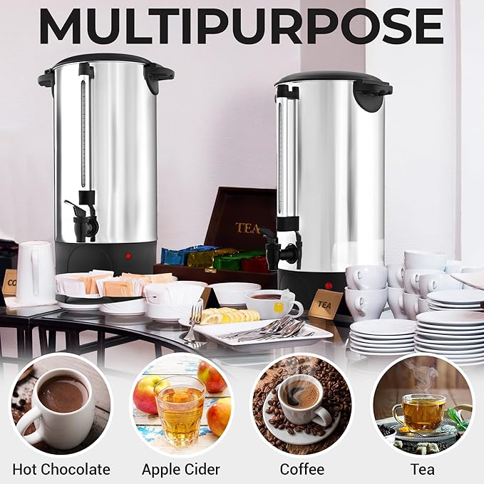 Zulay Commercial Coffee Maker Stainless Steel - Image 4