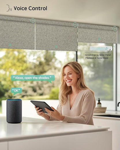 Yoolax Motorized Blinds with Remote, Smart Blinds - Image 2