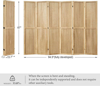 Pegboard Display, 5.6Ft Portable Freestanding Wall Organizer Wooden Room - Image 6