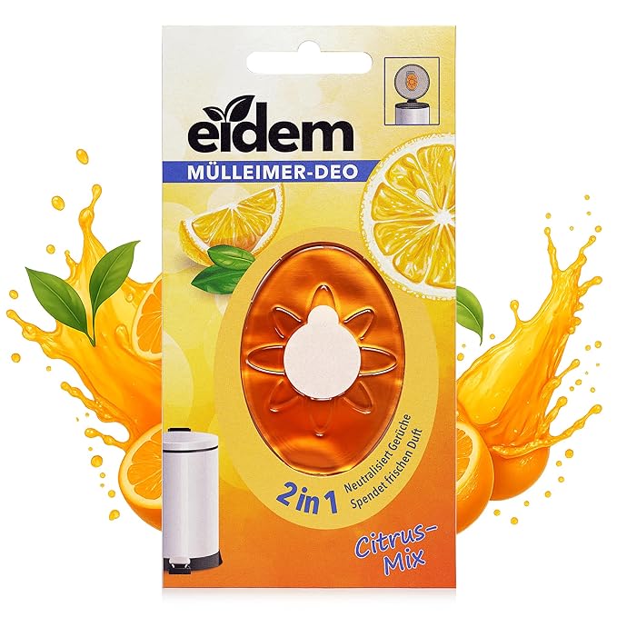 eidem Trash Can Deodorizer 2-in-1 Citrus – Eliminates Odors Fast – Long-Lasting by Unknown