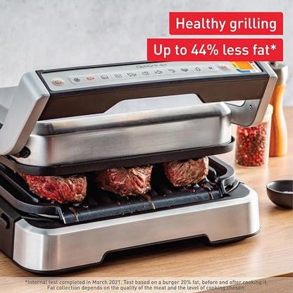 T-fal, Electric Grill, OptiGrill 4in1, Stainless Steel, 9 Automatic Cooking - Image 5