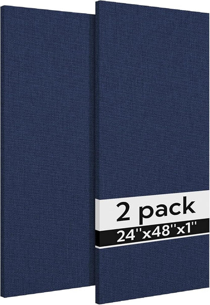 Olanglab Acoustic Panels 2 Pack, Fabric Wrapped Sound Proof Foam Panels by Olanglab