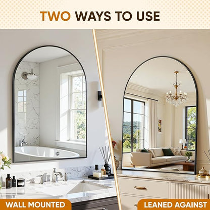 Arched Mirror 20"x30", Bathroom Mirror, Wall Mounted Vanity Mirror - Image 7