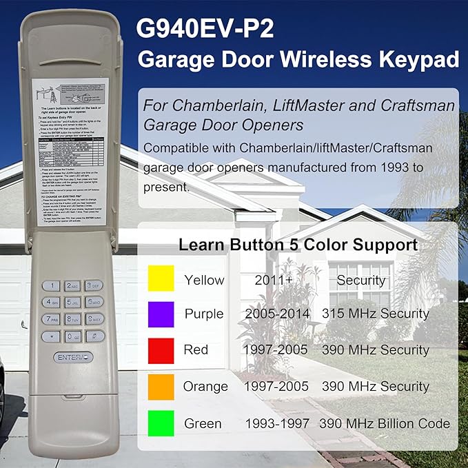 Universal Garage Door Opener Keypad - Image 2