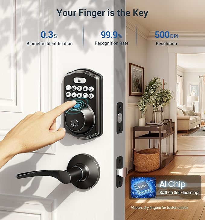 Veise Fingerprint Door Lock - Image 2