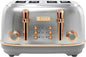 Haden Heritage 4 Slice Wide Slot Stainless Steel Toaster by HADEN