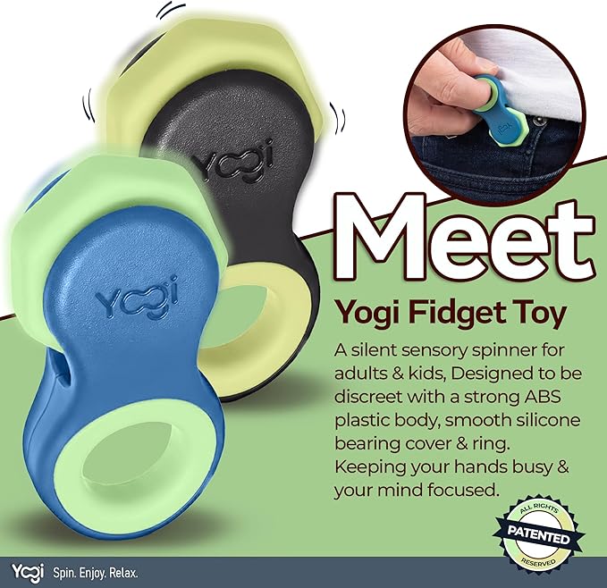 Yogi Fidget Toy – Silent Sensory Spinner - Image 3