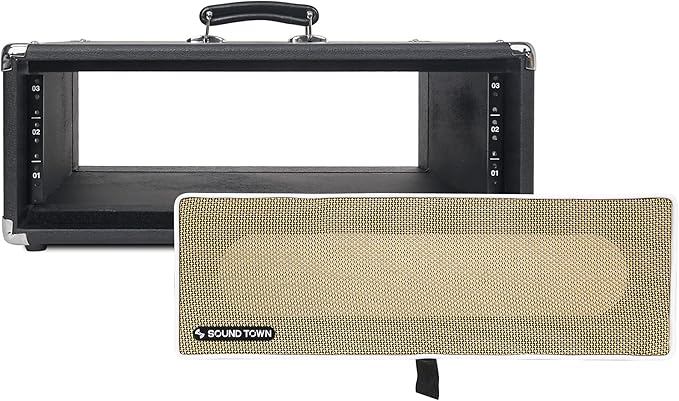 Sound Town Vintage 3U Amp Rack Case, 12.5" Depth - Image 5