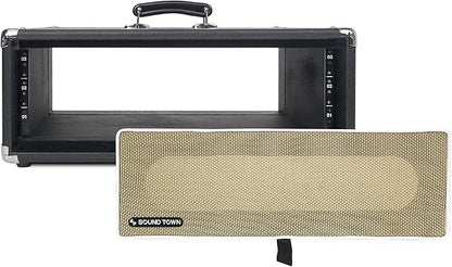 Sound Town Vintage 3U Amp Rack Case, 12.5" Depth - Image 5