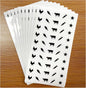 10 Sheets(500 Qty) Meal Stickers,Wedding Food Choice Sticker for Place Cards, Beef, Chicken,Fish (Black)