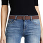 JASGOOD Women No Show Stretch Belt Elastic Web Strap Belt by JASGOOD