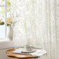 2 Panels Vintage Lace Curtains 63 Inches Length 52 x 63 Inch Ivory | Floral and Branch Pattern, Elegant, Romantic, Sheer, Light Filtering, Lacy Drapes, Living Room, Bedroom