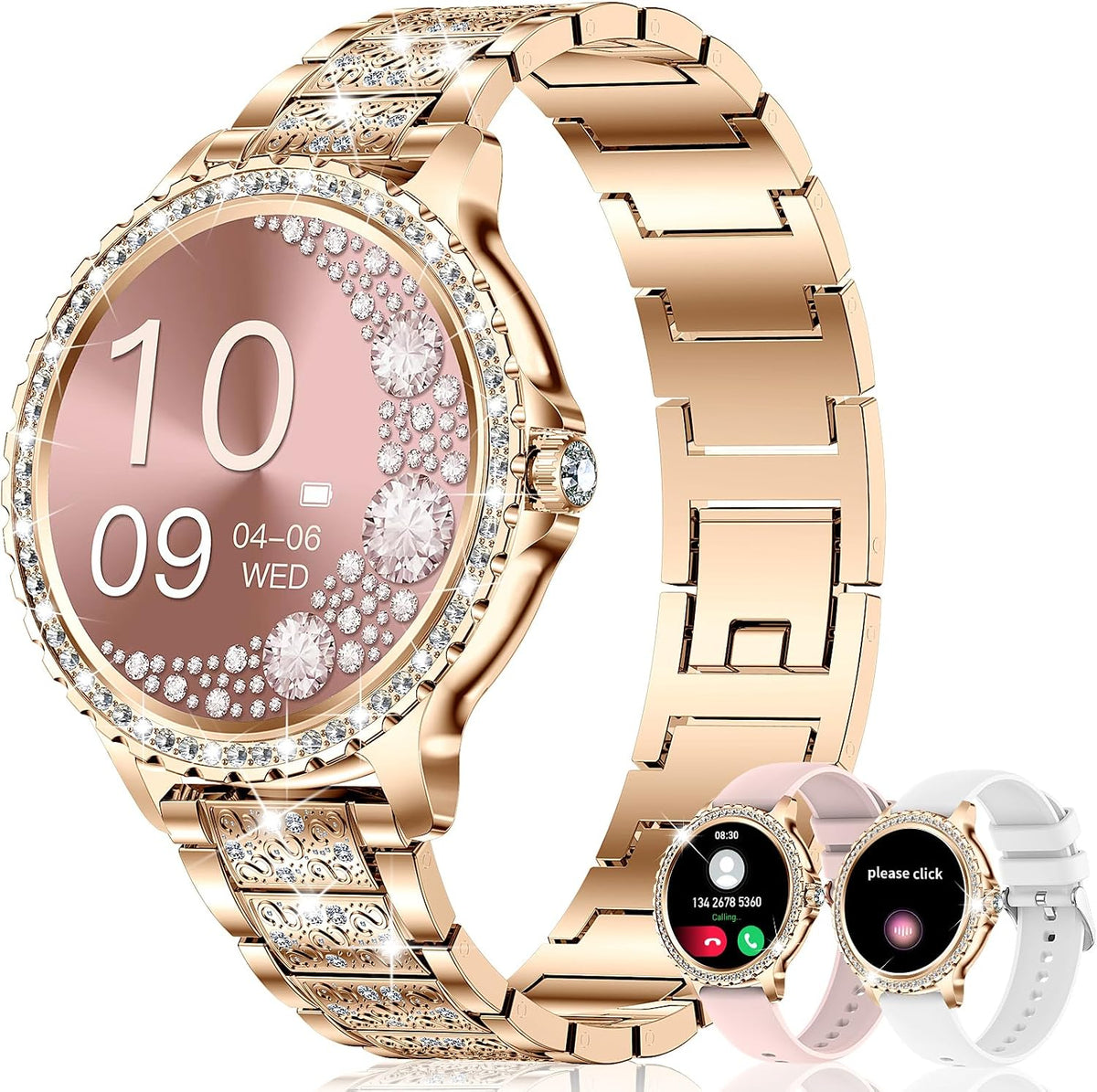 smart watches for women (answer/make call),120+ sport fitness, main product view