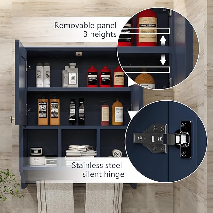 Bathroom Wall Cabinet, Wall Mounted - Image 3