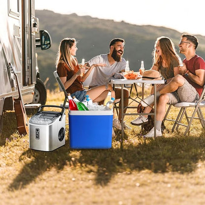 EUHOMY Ice Maker Countertop, 9 Cubes Ready in 6 Mins, Self-Cleaning, Portable - Image 8