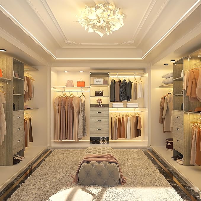 Armocity 96 Inches Closet System, 8FT Walk In Closet Organizer - Image 8
