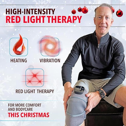 FORTHiQ RED+ Knee Brace with Heat and Red Light Therapy, Knee Massager with 5 - Image 2