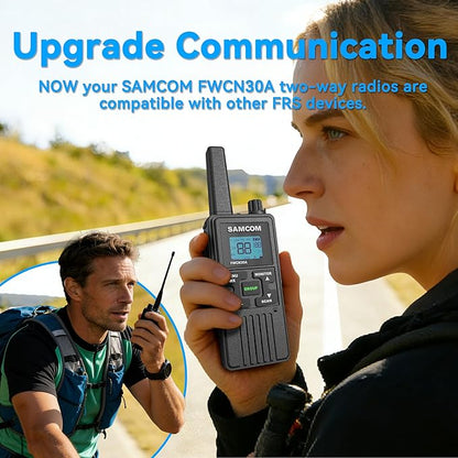 SAMCOM Walkie Talkies for Adults Long Range Rechargeable 2 Pack FWCN30A 2 Way - Image 4