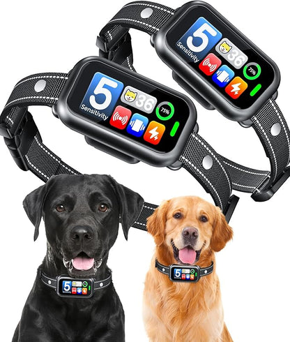 2 Pack Dog Bark Collar for Large Medium Small Dogs, 1s Fast Stop Barking - Image 9