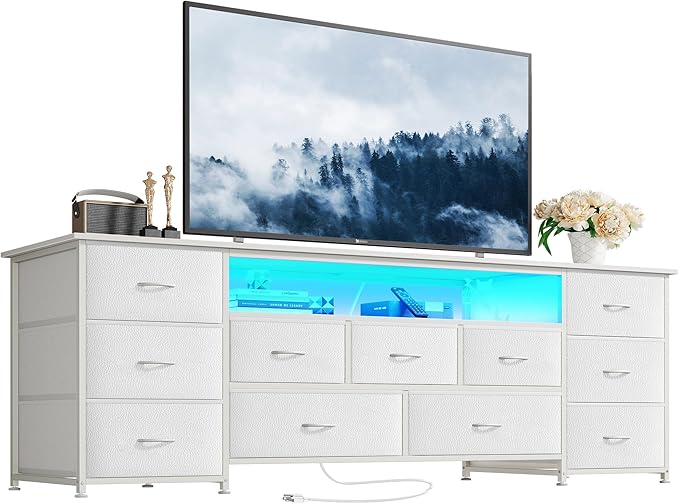 Huuger 63 Inch TV Stand for 65, 70 Inch TV, 11 Drawer Long Dresser by Huuger