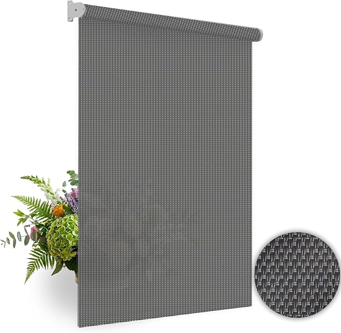 HILADUO Customized Solar Screen Roller Shade Blinds - Image 8