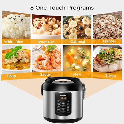 COMFEE' Rice Cooker 10 cup Uncooked/20 cup Cooked, Rice Maker, Steamer and - Image 2
