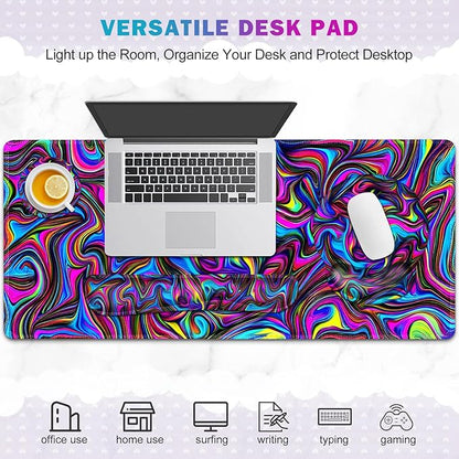 Gaming Mouse Pad, Large Desk Mat, Cute Desk Pad Protector, 4in1 XXL Mousepad + - Image 6