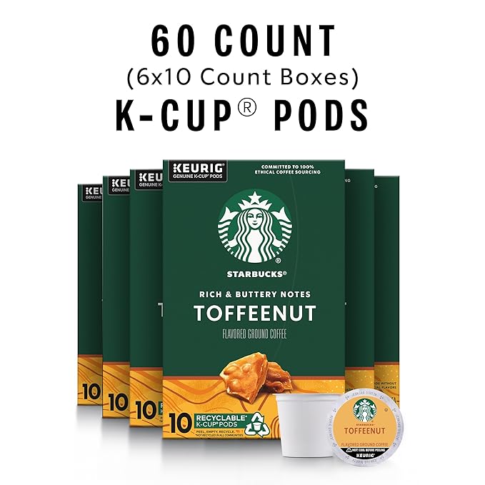 Starbucks K-Cup Coffee Pods, Flavored Hot or Iced Coffee, 60 Keurig Pods - Image 2